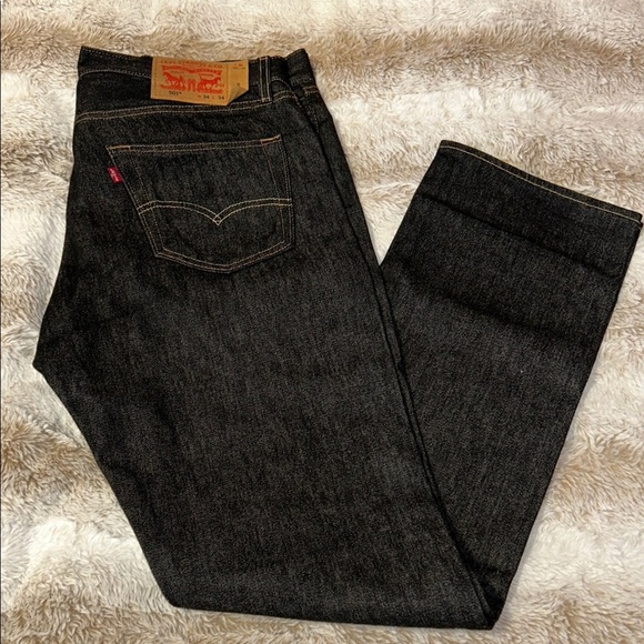 Levi's Other - Levi's Black Straight Jeans Timeless Fit